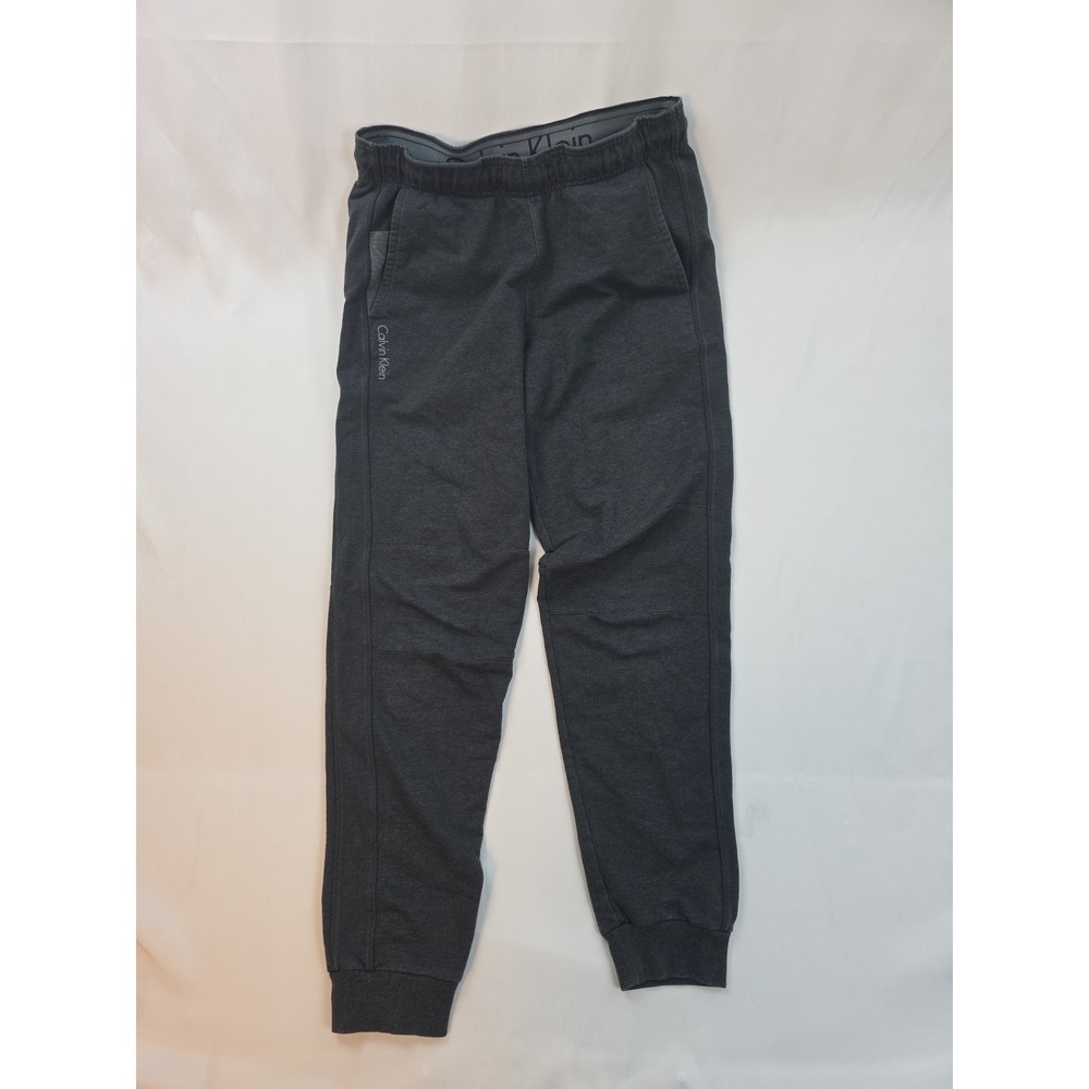 Calvin Klein Performance Joggers Sweatpants Drawstring Dark Grey Small Cotton